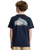 The Quiksilver Boys Boys Skeleton Ride T-Shirt in Dark Navy