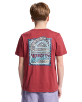 The Quiksilver Boys Boys Heritage T-Shirt in Burnt Russet
