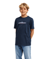 The Quiksilver Boys Boys Slacker T-Shirt in Dark Navy