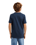 The Quiksilver Boys Boys Slacker T-Shirt in Dark Navy