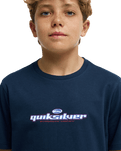 The Quiksilver Boys Boys Slacker T-Shirt in Dark Navy