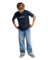 The Quiksilver Boys Boys Slacker T-Shirt in Dark Navy