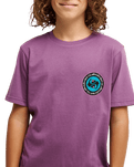 The Quiksilver Boys Boys Duality T-Shirt in Grape Jam