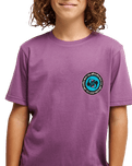 The Quiksilver Boys Boys Duality T-Shirt in Grape Jam