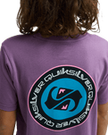 The Quiksilver Boys Boys Duality T-Shirt in Grape Jam