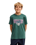 The Quiksilver Boys Boys Paradise Point T-Shirt in Forest