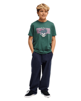 The Quiksilver Boys Boys Paradise Point T-Shirt in Forest