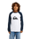 The Quiksilver Boys Boys Comp Raglan Long Sleeve T-Shirt in Dark Navy