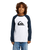 The Quiksilver Boys Boys Comp Raglan Long Sleeve T-Shirt in Dark Navy
