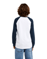 The Quiksilver Boys Boys Comp Raglan Long Sleeve T-Shirt in Dark Navy