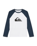The Quiksilver Boys Boys Comp Raglan Long Sleeve T-Shirt in Dark Navy