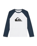 The Quiksilver Boys Boys Comp Raglan Long Sleeve T-Shirt in Dark Navy