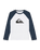 The Quiksilver Boys Boys Comp Raglan Long Sleeve T-Shirt in Dark Navy