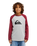 The Quiksilver Boys Boys Comp Raglan Long Sleeve T-Shirt in Oxblood Red