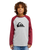 The Quiksilver Boys Boys Comp Raglan Long Sleeve T-Shirt in Oxblood Red