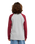 The Quiksilver Boys Boys Comp Raglan Long Sleeve T-Shirt in Oxblood Red
