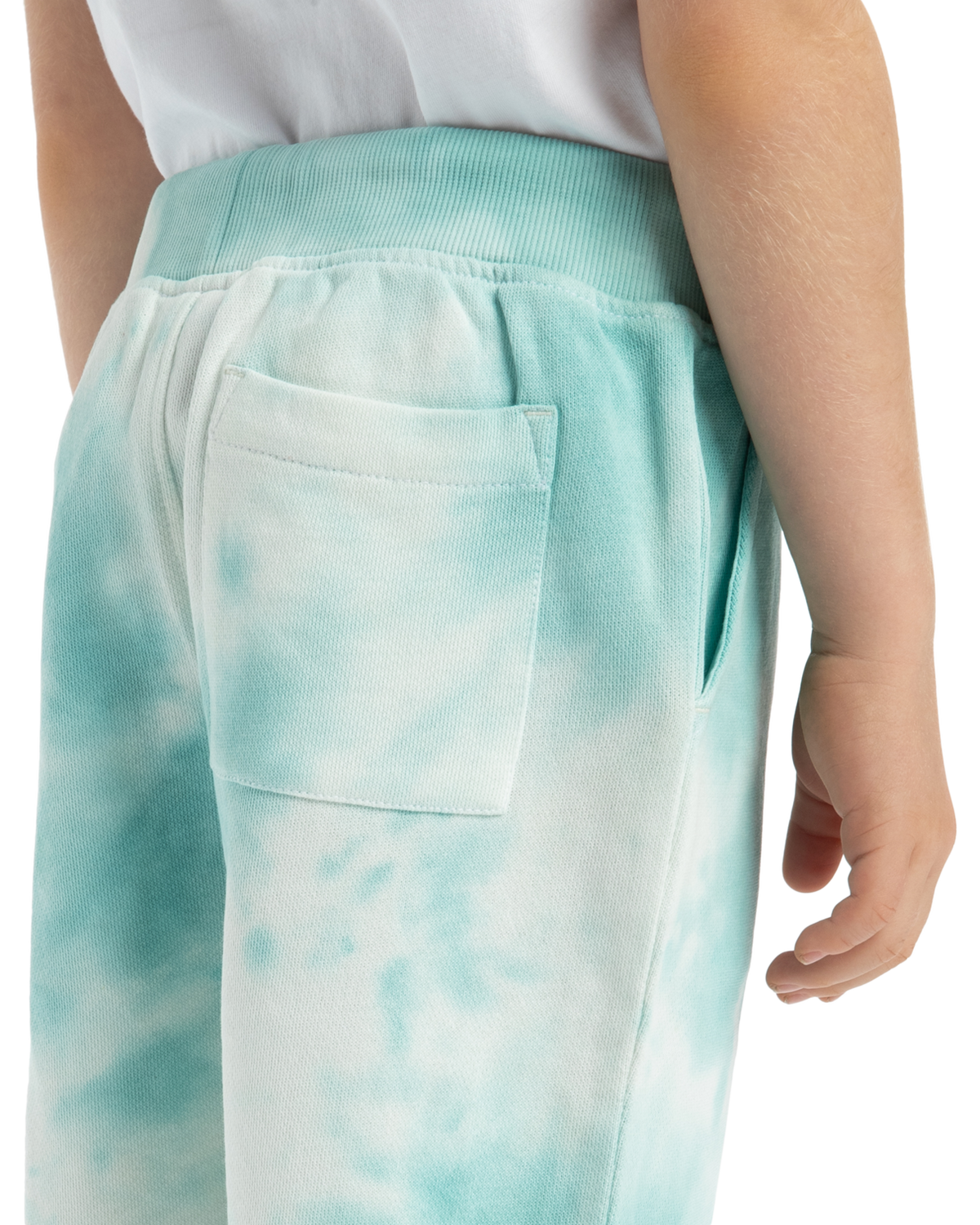The Quiksilver Boys Boys Tie Dye Jogger Shorts in Marine Blue