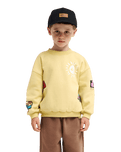 The Quiksilver Boys Boys Hippie Jump Sweatshirt in Straw