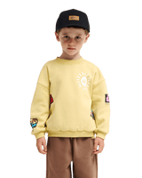 The Quiksilver Boys Boys Hippie Jump Sweatshirt in Straw