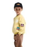 The Quiksilver Boys Boys Hippie Jump Sweatshirt in Straw
