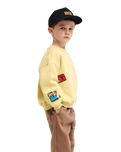 The Quiksilver Boys Boys Hippie Jump Sweatshirt in Straw