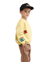 The Quiksilver Boys Boys Hippie Jump Sweatshirt in Straw