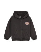 The Quiksilver Boys Boys Fakie Pop Zip Hoodie in Tarmac