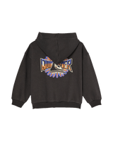 The Quiksilver Boys Boys Fakie Pop Zip Hoodie in Tarmac