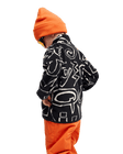 The Quiksilver Boys Boys No Destination Fleece Jacket in Black
