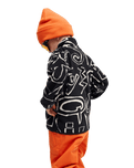 The Quiksilver Boys Boys No Destination Fleece Jacket in Black