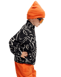 The Quiksilver Boys Boys No Destination Fleece Jacket in Black