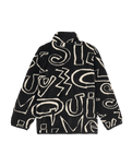 The Quiksilver Boys Boys No Destination Fleece Jacket in Black