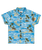 The Quiksilver Boys Boys Safe Paradise Shirt in Blue Naturama