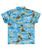 The Quiksilver Boys Boys Safe Paradise Shirt in Blue Naturama