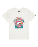 Boys EV Animal Surfer T-Shirt in Snow White