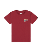 The Quiksilver Boys Boys EV Cosmic Character T-Shirt in Burnt Russet
