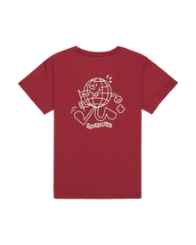 The Quiksilver Boys Boys EV Cosmic Character T-Shirt in Burnt Russet