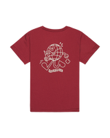 The Quiksilver Boys Boys EV Cosmic Character T-Shirt in Burnt Russet