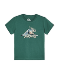 The Quiksilver Boys Boys MTB & Wave T-Shirt in Forest