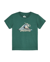 The Quiksilver Boys Boys MTB & Wave T-Shirt in Forest
