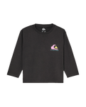 The Quiksilver Boys Boys Kingpin Long Sleeve T-Shirt in Tarmac