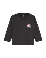 The Quiksilver Boys Boys Kingpin Long Sleeve T-Shirt in Tarmac