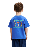 The Quiksilver Boys Boys Trucks T-Shirt in Dazzling Blue