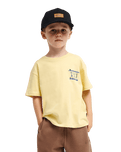 The Quiksilver Boys Boys Trucks T-Shirt in Straw