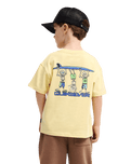 The Quiksilver Boys Boys Trucks T-Shirt in Straw