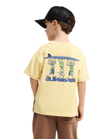 The Quiksilver Boys Boys Trucks T-Shirt in Straw