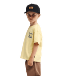 The Quiksilver Boys Boys Trucks T-Shirt in Straw