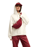 The Quiksilver Womens Treble Cross Bag in Oxblood Red