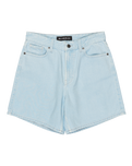 Mom Denim Walkshorts in Ice Flow