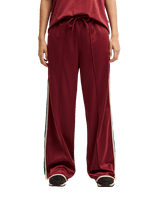 The Quiksilver Womens Brooklyn Fleece Joggers in Oxblood Red